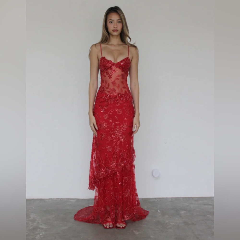 Cha Collective Delilah Beaded Maxi Dress - NWOT